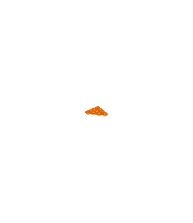 LEGO - Wig, plaat 4 x 4 met afgesneden hoek - Orange | N