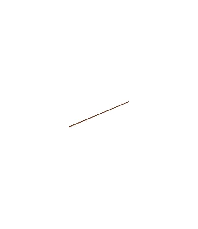 LEGO - Slang, stijf Ø3 mm 30L / 24,0 cm - Reddish Brown | N