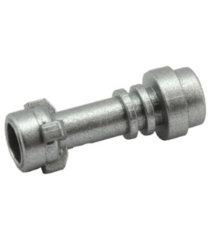 LEGO - Minifiguur-wapen, lichtzwaardgreep recht - Metallic Silver | N - Thumbnail