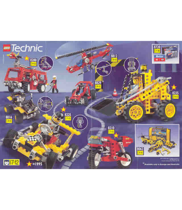LEGO - 1995 Mini Technic (4.100.050-EU/OS) (Vintage jaren ’90 catalogus) - | N