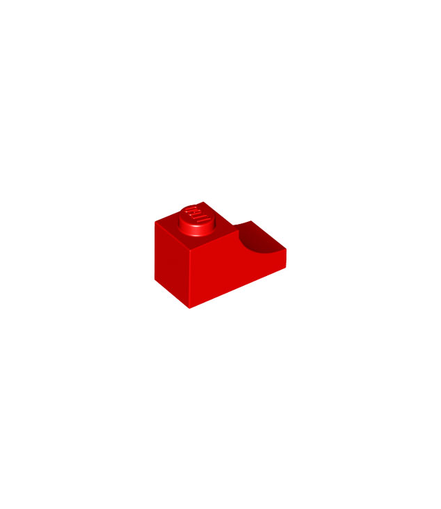 LEGO - Boog 1 x 2 omgekeerd - Red | N