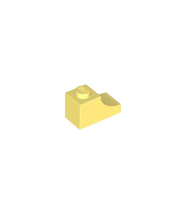 LEGO - Boog 1 x 2 omgekeerd - Bright Light Yellow | N