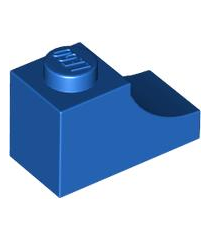 LEGO - Boog 1 x 2 omgekeerd - Blue | N - Thumbnail