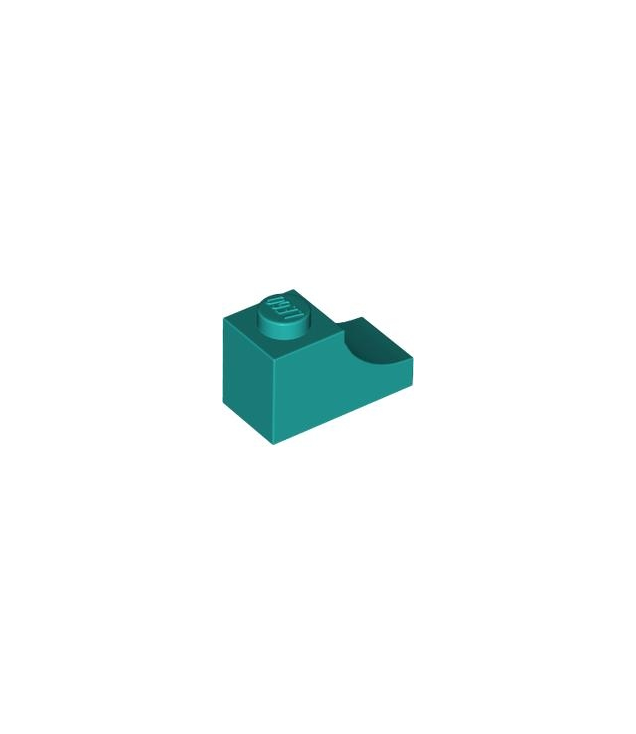 LEGO - Boog 1 x 2 omgekeerd - Dark Turquoise | N