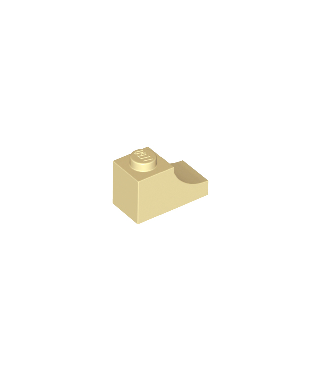 LEGO - Boog 1 x 2 omgekeerd - Tan | N