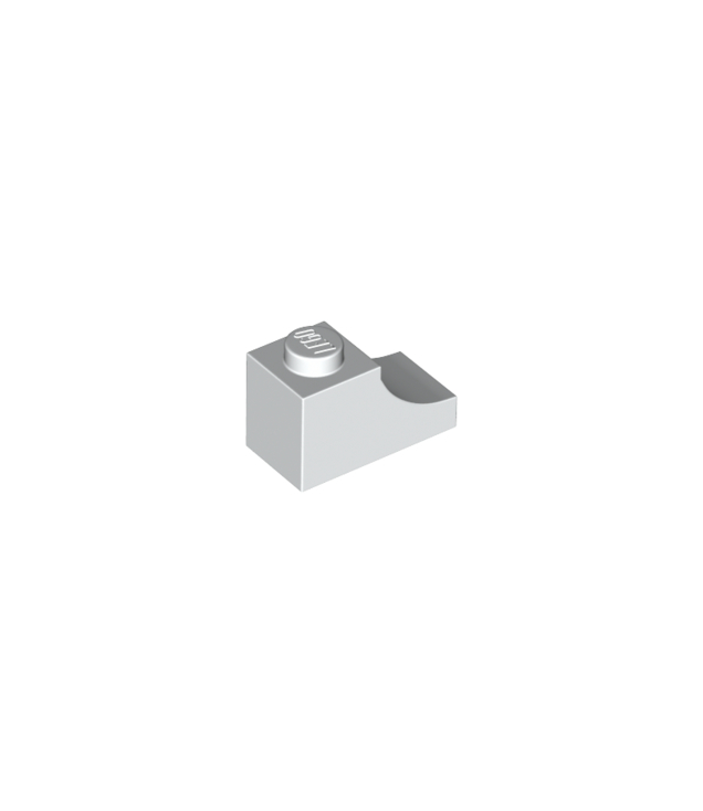 LEGO - Boog 1 x 2 omgekeerd - White | N