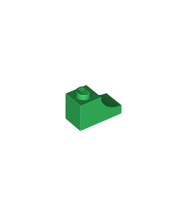 LEGO - Boog 1 x 2 omgekeerd - Green | N