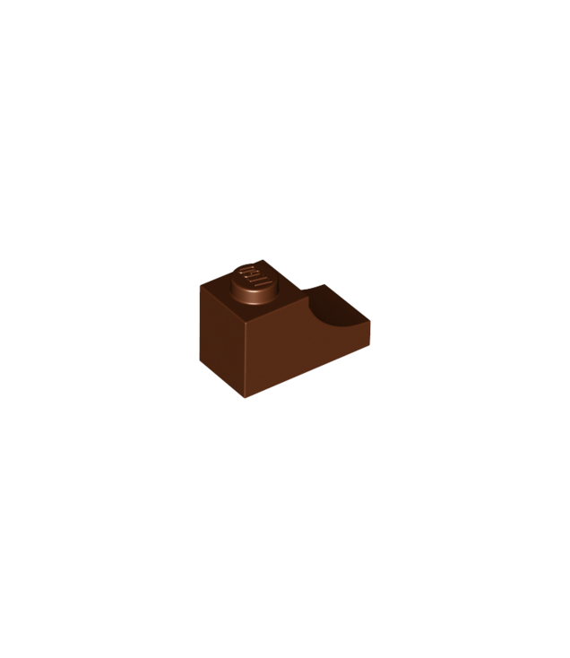 LEGO - Boog 1 x 2 omgekeerd - Reddish Brown | N