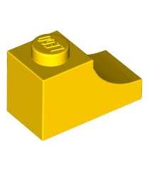 LEGO - Boog 1 x 2 omgekeerd - Yellow | N - Thumbnail