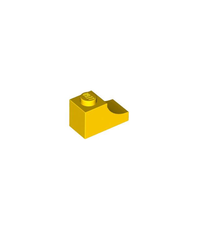 LEGO - Boog 1 x 2 omgekeerd - Yellow | N
