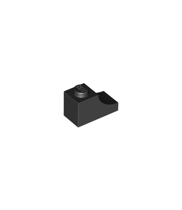 LEGO - Boog 1 x 2 omgekeerd - Black | N