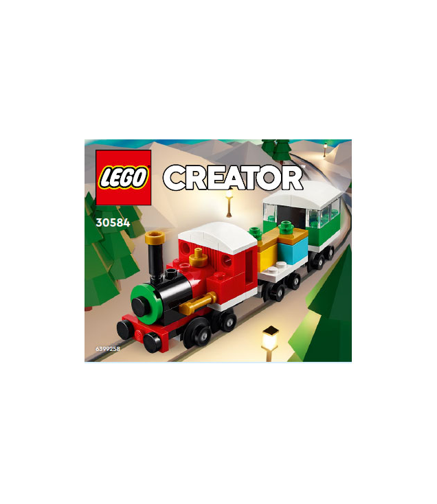 LEGO - Wintervakantietrein polybag-Instructieboek - | N