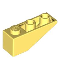 LEGO - Helling, omgekeerd 33 graden graden 3 x 1 - Bright Light Yellow | N - Thumbnail