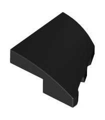 LEGO - Wig 2 x 2 x 2/3 links - Black | N - Thumbnail