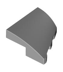LEGO - Wig 2 x 2 x 2/3 links - Light Bluish Gray | N - Thumbnail