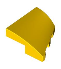 LEGO - Wig 2 x 2 x 2/3 links - Yellow | N - Thumbnail