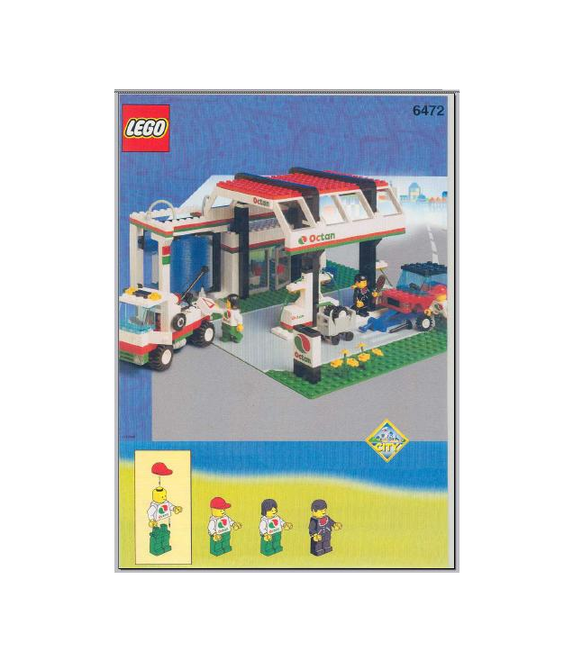 LEGO - Gas N’ Wash Express (Vintage jaren ’90 instructie)-Instructieboek - | N