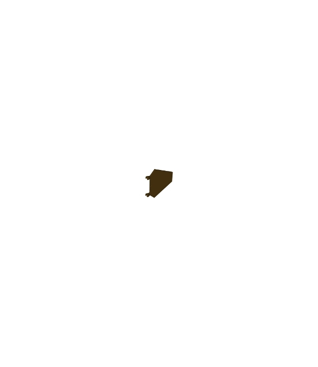 LEGO - Vlag 5 x 6 zeshoekig - Dark Brown | N