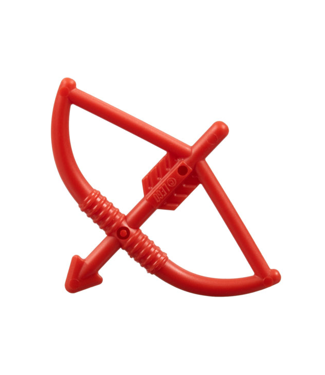 LEGO - Minifiguur-wapen, boog / langboog met gespannen pijl - Red | N