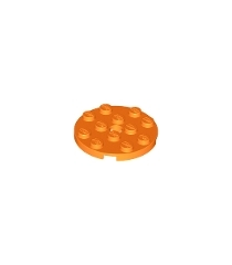 LEGO - Plaat, rond 4 x 4 met gat - Orange | N - Thumbnail