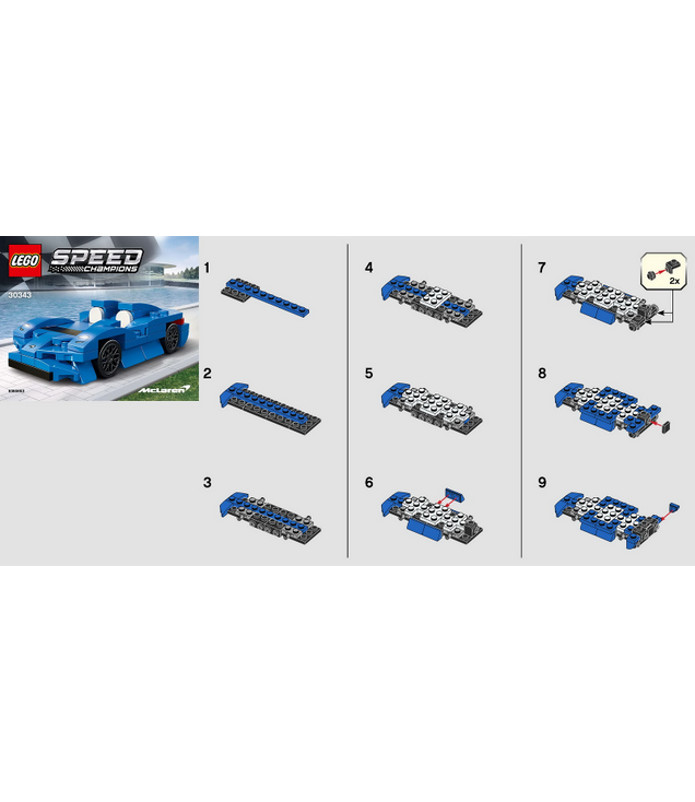 LEGO - McLaren Elva polybag-Instructieboek - | N