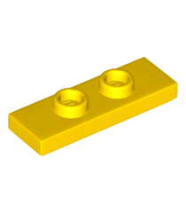 LEGO - Plaat, gemodificeerd 1 x 3 met 2 noppen (dubbele jumper) - Yellow | N - Thumbnail