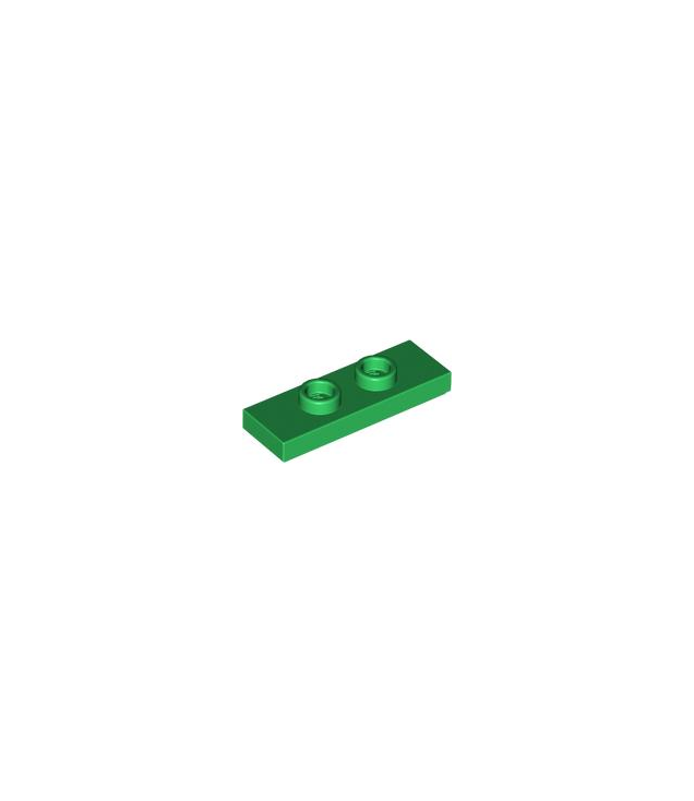 LEGO - Plaat, gemodificeerd 1 x 3 met 2 noppen (dubbele jumper) - Green | N