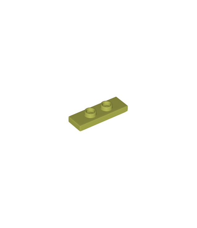 LEGO - Plaat, gemodificeerd 1 x 3 met 2 noppen (dubbele jumper) - Olive Green | N