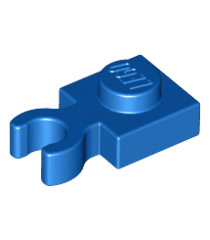 LEGO - Plaat, gemodificeerd 1 x 1 met open O-clip dik (verticale greep) - Blue | N - Thumbnail