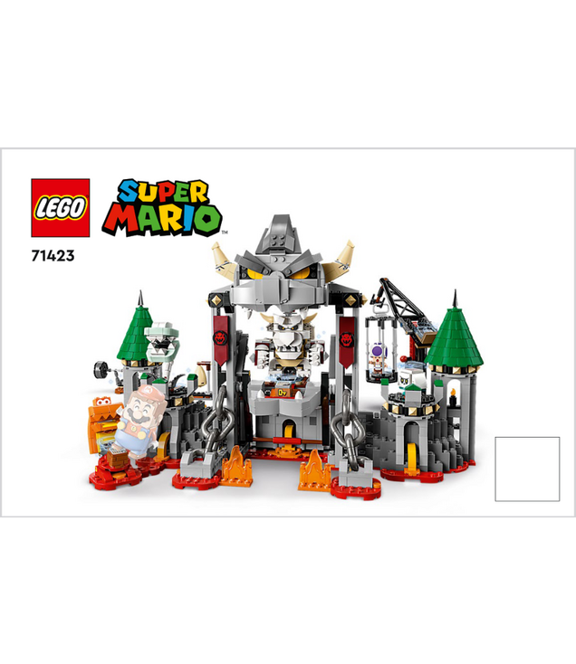 LEGO - Droge Bowser kasteelgevecht – uitbreidingsset-Instructieboek - | N