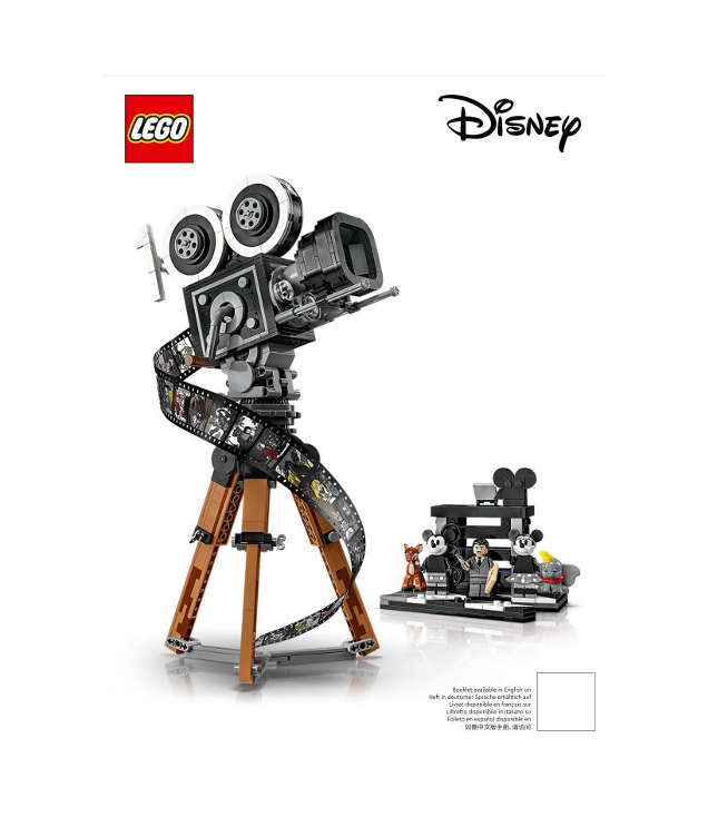 LEGO - Walt Disney eerbetooncamera-Instructieboek - | N