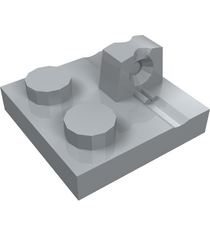 LEGO - Scharnierplaat 2 x 2 vergrendelend met 1 vinger bovenop - Light Bluish Gray | N - Thumbnail