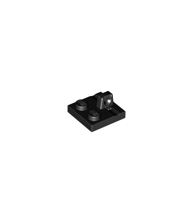LEGO - Scharnierplaat 2 x 2 vergrendelend met 1 vinger bovenop - Black | N