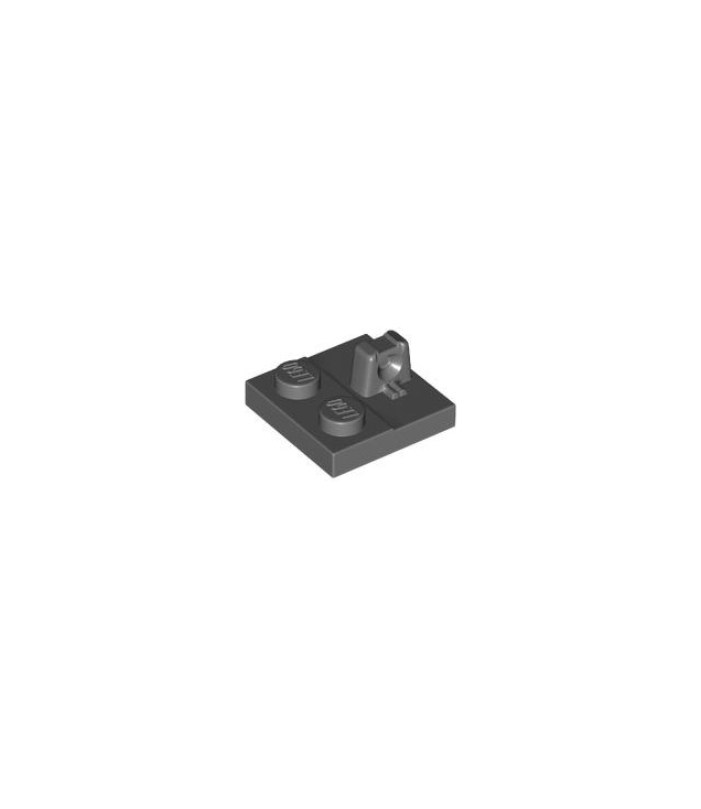 LEGO - Scharnierplaat 2 x 2 vergrendelend met 1 vinger bovenop - Dark Bluish Gray | N