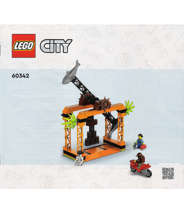 LEGO - De haaienaanval stuntuitdaging-Instructieboek - | N
