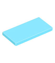 LEGO - Tegel 2 x 4 - Medium Azure | N - Thumbnail