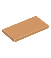LEGO - Tegel 2 x 4 - Medium Nougat | N - Thumbnail