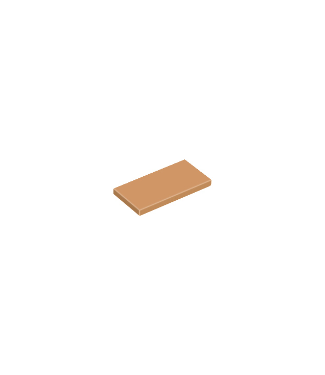 LEGO - Tegel 2 x 4 - Medium Nougat | N