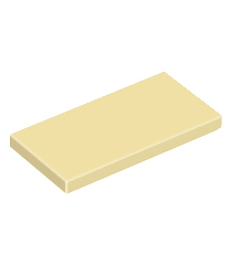 LEGO - Tegel 2 x 4 - Tan | N - Thumbnail