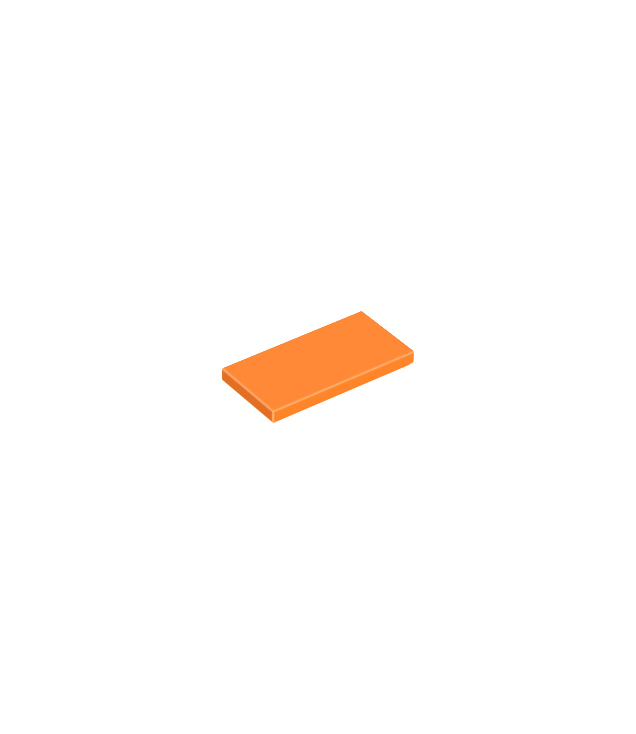 LEGO - Tegel 2 x 4 - Orange | N