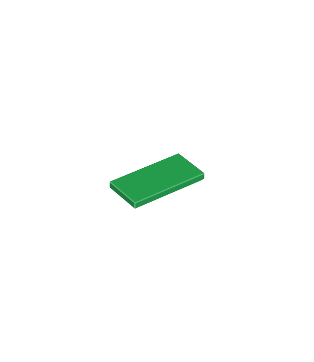 LEGO - Tegel 2 x 4 - Green | N