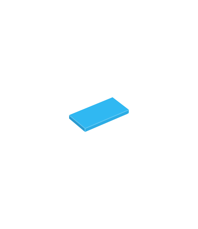 LEGO - Tegel 2 x 4 - Dark Azure | N
