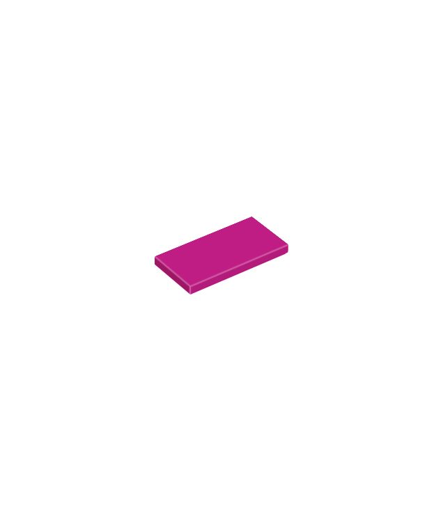 LEGO - Tegel 2 x 4 - Magenta | N