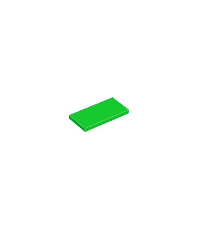 LEGO - Tegel 2 x 4 - Bright Green | N