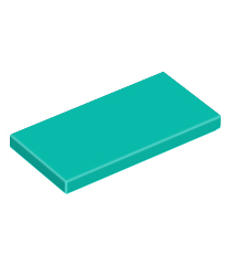 LEGO - Tegel 2 x 4 - Dark Turquoise | N - Thumbnail