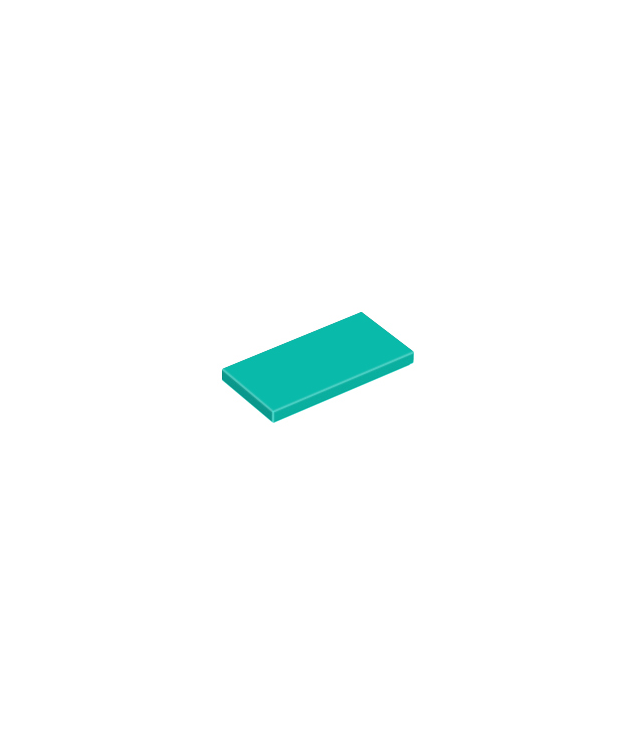 LEGO - Tegel 2 x 4 - Dark Turquoise | N