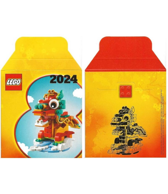 LEGO - Envelop, karton, 2024 Jaar van de Draak – set 40611 - | N