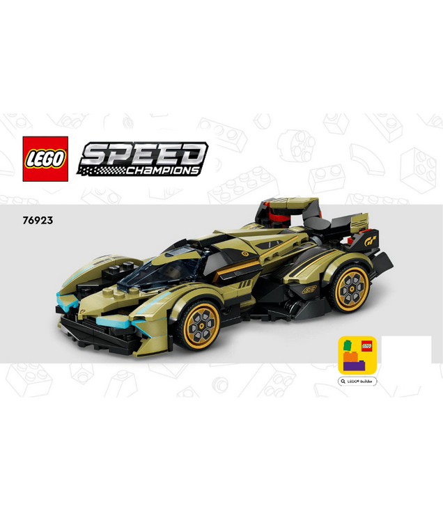 LEGO - Lamborghini Lambo V12 Vision Gran Turismo-Instructieboek - | N