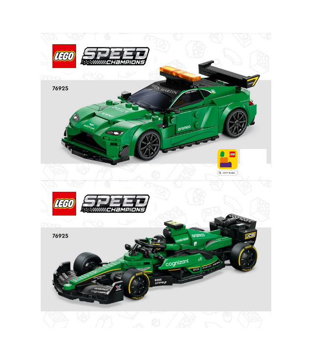 LEGO - Aston Martin Vantage Safety Car & AMR23-Instructieboek - | N