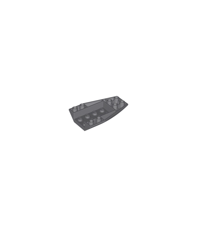 LEGO - Wig 6 x 4 driedubbel omgekeerd gebogen - Dark Bluish Gray | N